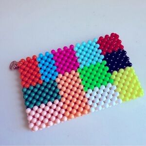 NWOT Susan Alexandra Ash Beaded Cardholder